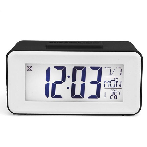 

desk & table clocks creative electronic snooze alarm clock mini small smart voice-activated