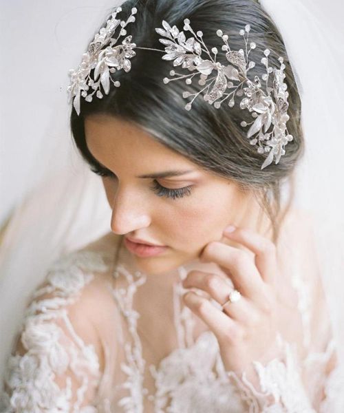 

cosnoble bride hair accessories wedding hair clip wedding crown luxury headband rhinestone bridal tiara band