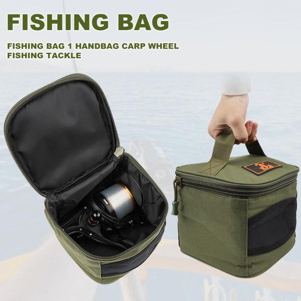 

fishing accessories reel storage bag oxford cloth waterproof tackle cups feeders carrying case fish organizer