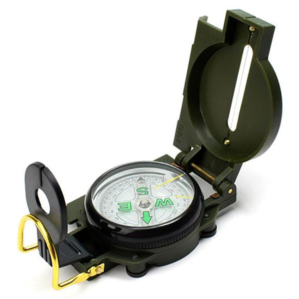

folding compass multifunction army green portable compass durable boat dashboard mount outdoor camping tools