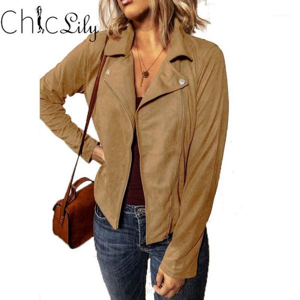 

women's wool & blends chiclily warm england style zipper jacket female short lapels korean version coat 2021 bomber ladies outerwear, Black