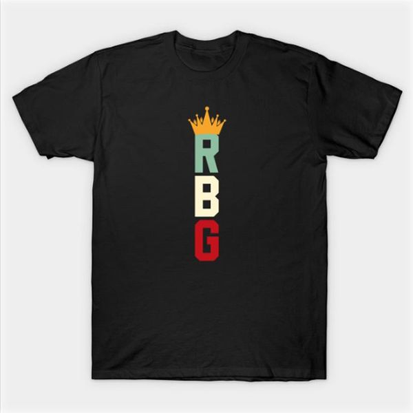 

women's t-shirt notorious rbg ruth bader ginsburg gift women belong in all places decisions made round neck character print tees, White
