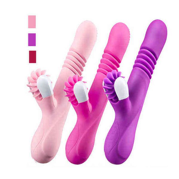 Vibratori NXY nei prodotti del sesso Altalena telescopica Rotazione Vibrazione Funzione di riscaldamento Giocattoli per pene in plastica per adulti per donne 0107