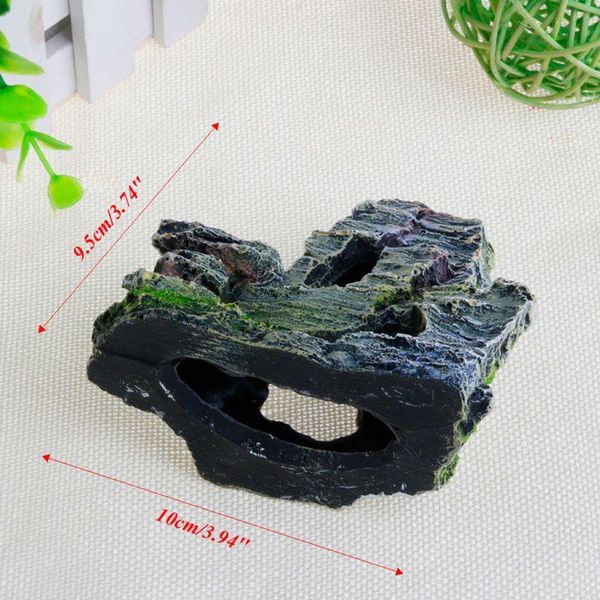 

decorations mountain view aquarium rock cave tree bridge fish tank ornament rockery decor q84d