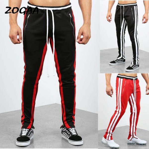 

men's pants zogaa man men's casual sports fashion color matching fitness spring autumn daily large size street wear, Black