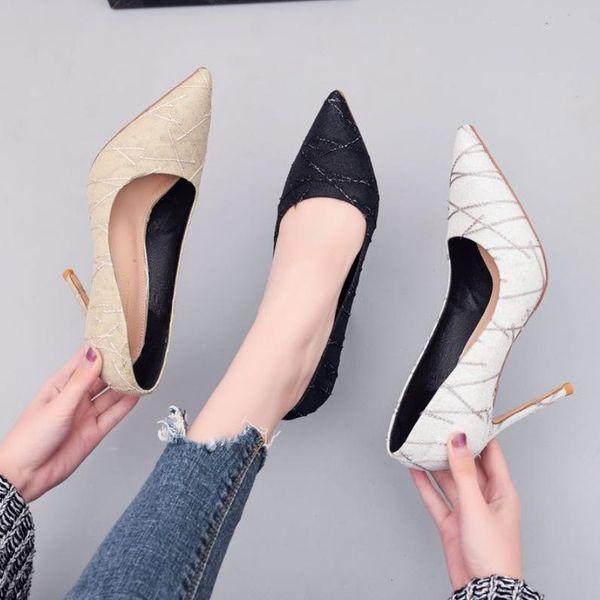 

clear heels shallow mouth comfort shoes for women luxury sandals large size fashion 2021 high big pointed elastic band girl, Black