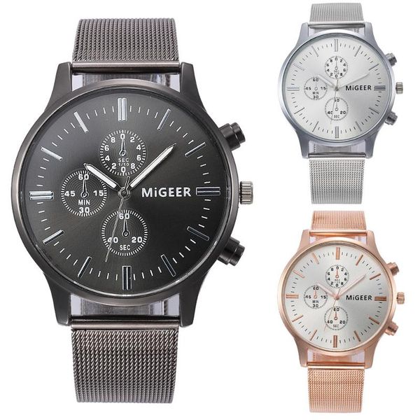 

wristwatches watches men women rosegold 2021 female dial clock quartz analog watch stainless steel numbers retro drop, Slivery;brown