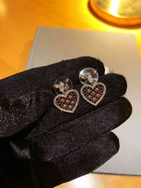 

family di stud earrings d love with s925 silver, Golden;silver