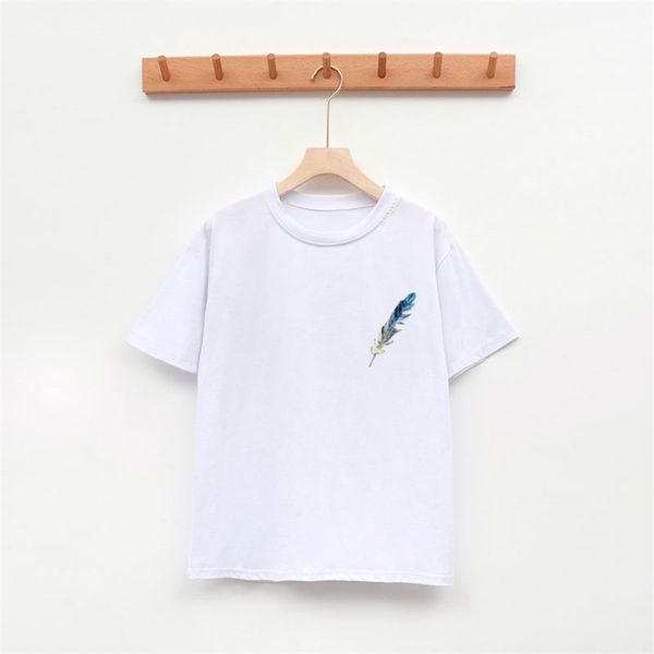 

fashion short sleeve o-neck women t shirts casual thin style female t-shirt one 210708, White