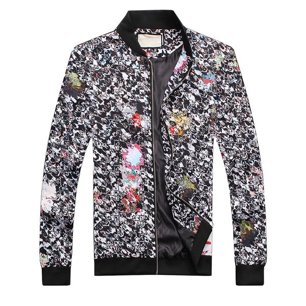 

2021 men's baseball jacket zipper fashion striped slim pocket windbreaker casual shirt clothes m-3xl#02, Black;brown