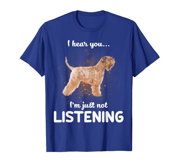 

soft coated wheaten terrier i hear you not listening t-shirt, White;black