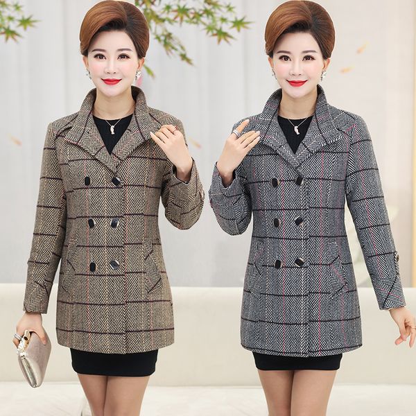 

middle-aged female style 2021 new spring jacket thin section y9jy, Tan;black