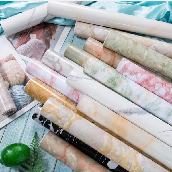 

wallpapers marble wallpaper self-adhesive kitchen waterproof oil proof stove high temperature resistant furniture renovation wall paper y10
