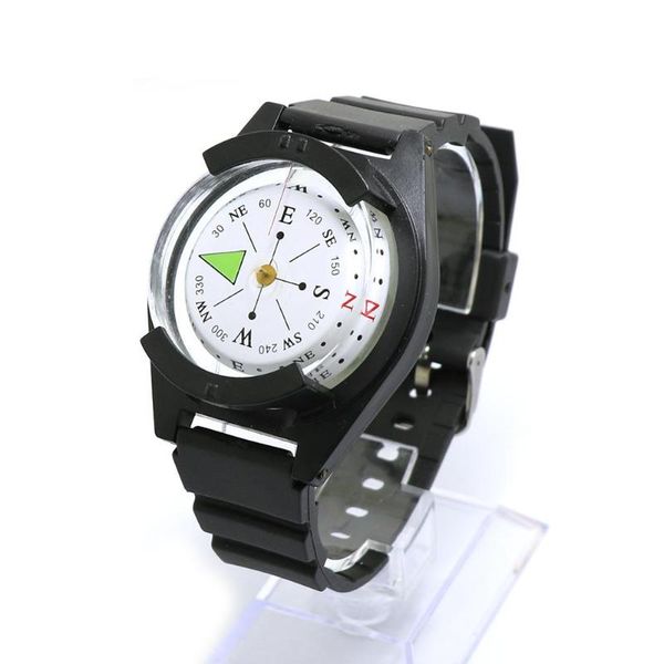 

outdoor gadgets waterproof wrist compass for hiking camping diving high precision professional cycling compasswatch