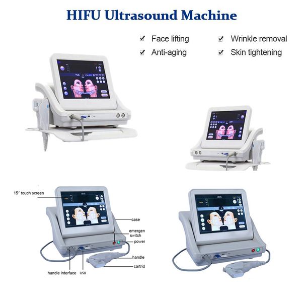 

high intensity focused ultrasound hifu machine lift tightening wrinkle removal multi-functional beauty equipment, Black;white