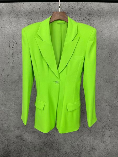 

women's suits & blazers spring women 97% wool green skinny blazer ladies casual fashion coat overcoat ddxgz2 3.05, White;black