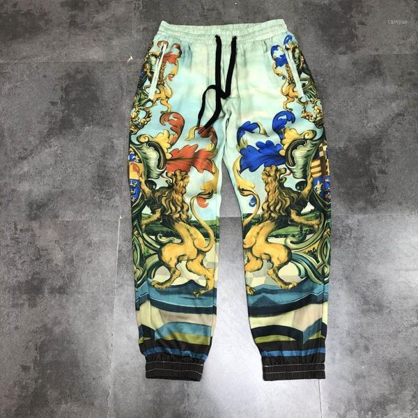 

men's pants qa0285 fashion 2021 runway european design party style clothing, Black