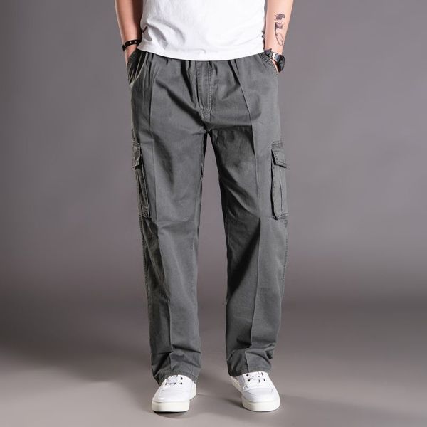 

men's assault tactical pants with side pockets, lightweight cotton outdoor military combat overalls, work pants, Black