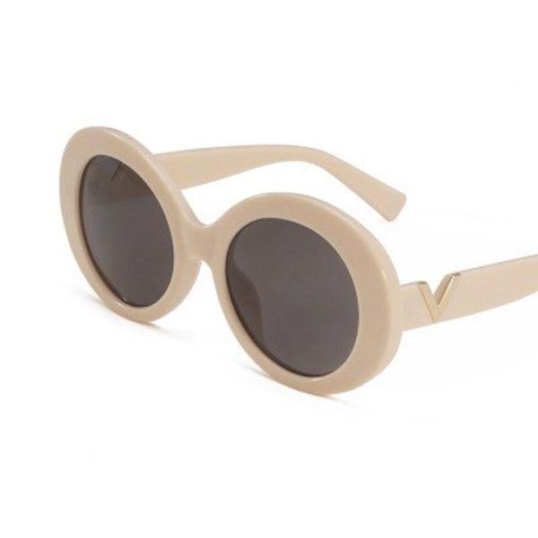 

sunglasses retro oval large frame women 2021 designer trendy oversized sun glasses men personality v shaeds uv400, White;black