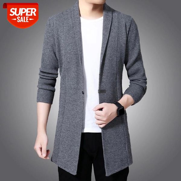 

cardigan sweater men autumn x-long knit sweater jackets fahison single button knitted sweatercoat mens causal cardigan #ol8b, White;black