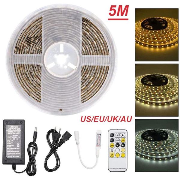 

strips 5m led strip dc 12 v rgb flexible tape ribbon light with ir remote for home kitchen christmas party