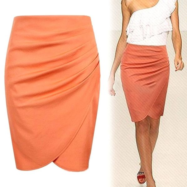 

skirts nice women stretchy waistband shirring fitted mini skirt spring summer office 88, Black