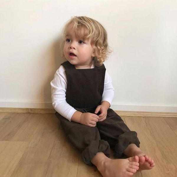 

trousers boys cargo pants spring korean style baby girl corduroy loose overalls cute kids casual suspender fashion jumpsuit, Blue