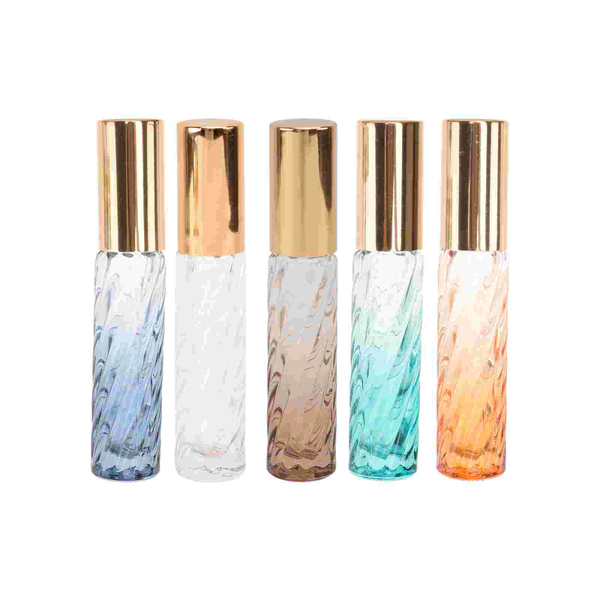 

storage bottles & jars 5pcs portable spray twill pattern sprayer glass perfume
