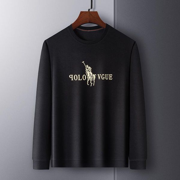 

men's t-shirts european station brand long sleeve t-shirt 2021 autumn bottoming shirt personalized printed sweater trend, White;black