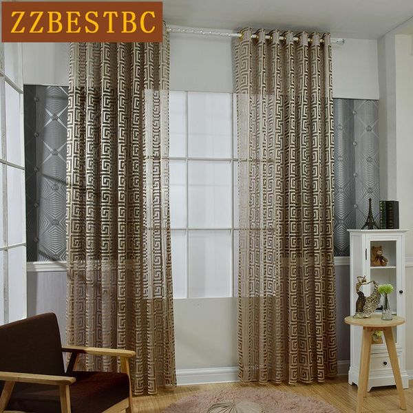 

curtain & drapes european luxury jacquard lace voile for living room window tulle kitchen bedroom 3 colors