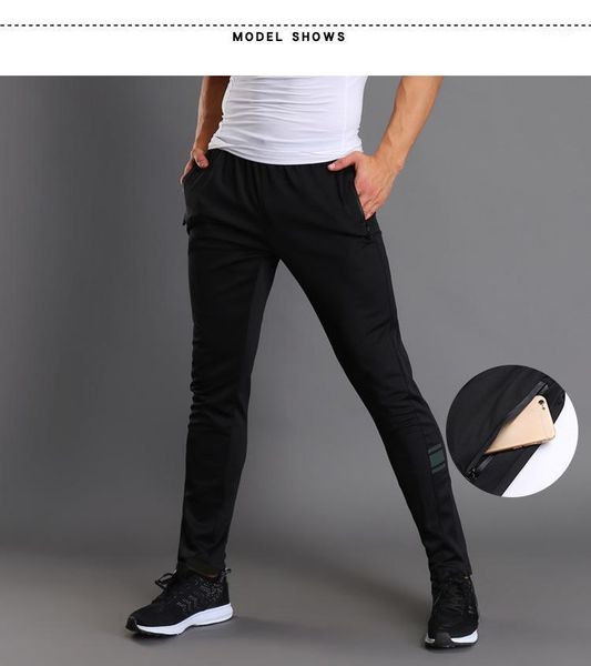 

men pants compress gymming leggings fitness workout spring summer sporting male breathable long men's, Black