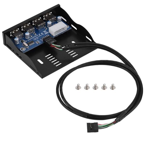 

floppy drives media dashboard 9 pin deskfront panel 4 port usb 2.0 internal pc with screws bay cable bracket motherboard computer
