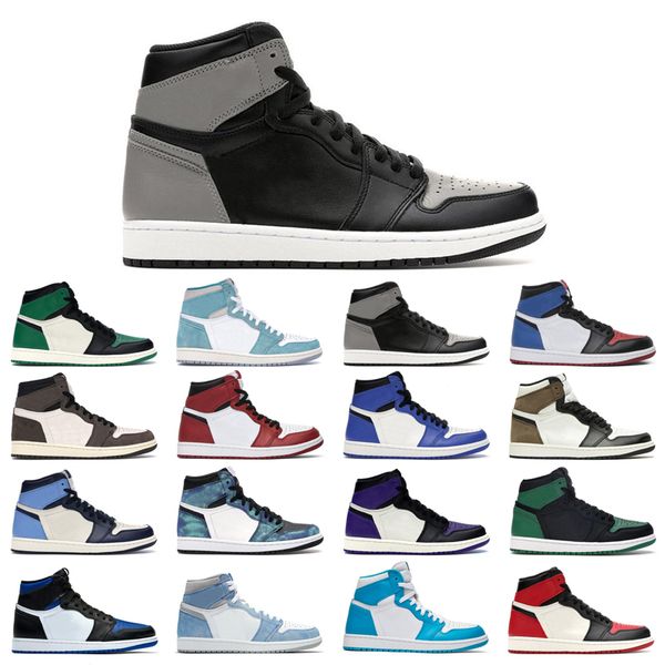 

original 1s 1 basketball shoes man woman white black what the university blue twist shadow royal pink glaze pine green metallic gold game ro