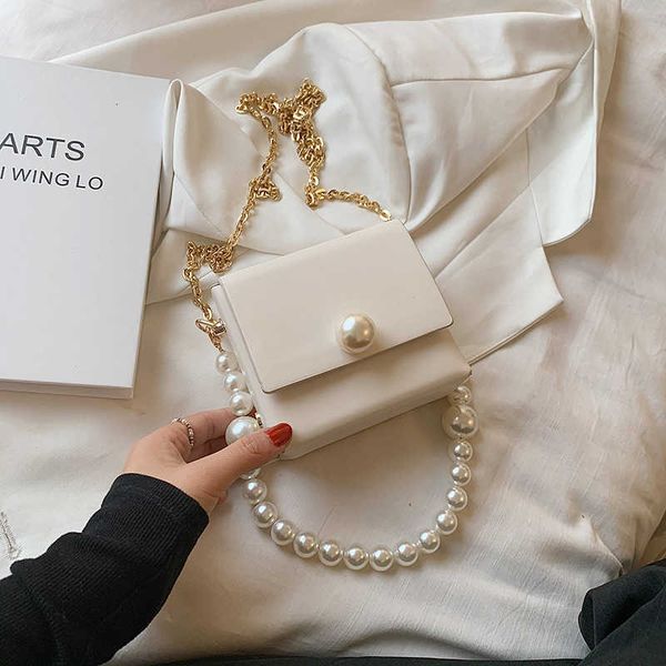 

french square frh mini women 2021 literature pearl fashion chain bag