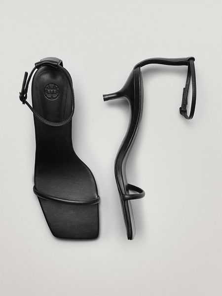 

sandals jenny&dave 2021 summer women shoes england style office lady fashion simple party sheep thin heel woman, Black