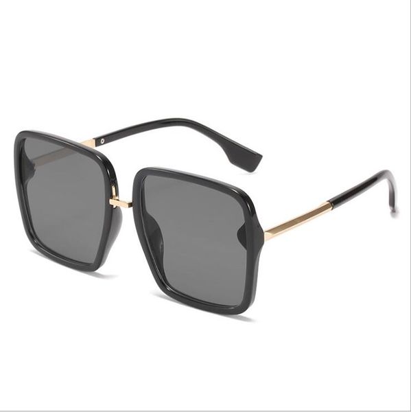 

new men's and women's square sunglasses big frame all-match square glasses street fashion sunglasses, White;black