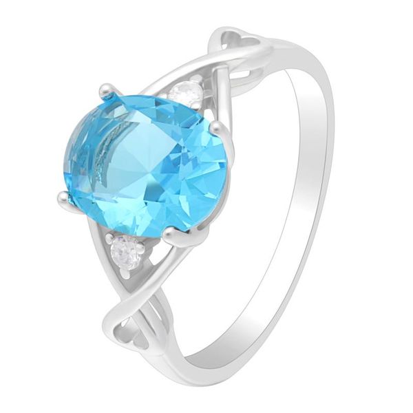 

wedding rings for women costume jewelry engagement cz crystal female purple red sky blue birthstone ring, Slivery;golden
