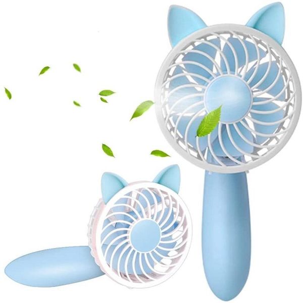 

electric fans handheld mini personal desk fan 1200mah rechargeable usb with 3 speed adjustable for indoor and outdoor activities