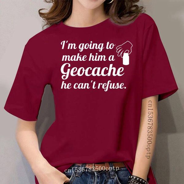 

women's t-shirt women t shirt geocache he can't refuse, White