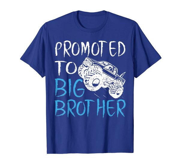 

promoted to big brother monster truck shirt toddler youth, White;black