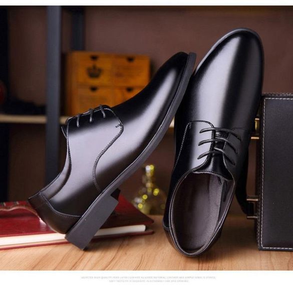 

dress shoes 2021 autumn four seasons men's business leather casual fashion trend wholesale low-top, Black