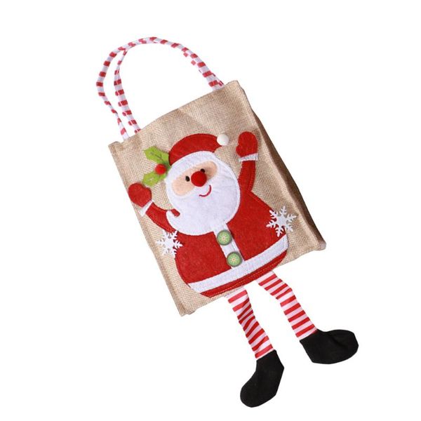 

gift wrap 1pc xmas handheld bag pouches hand-held gifts bags santa claus candy