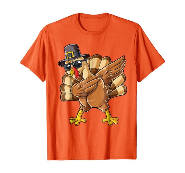 

thanksgiving dabbing turkey shirt boys kids men pilgrim day, White;black