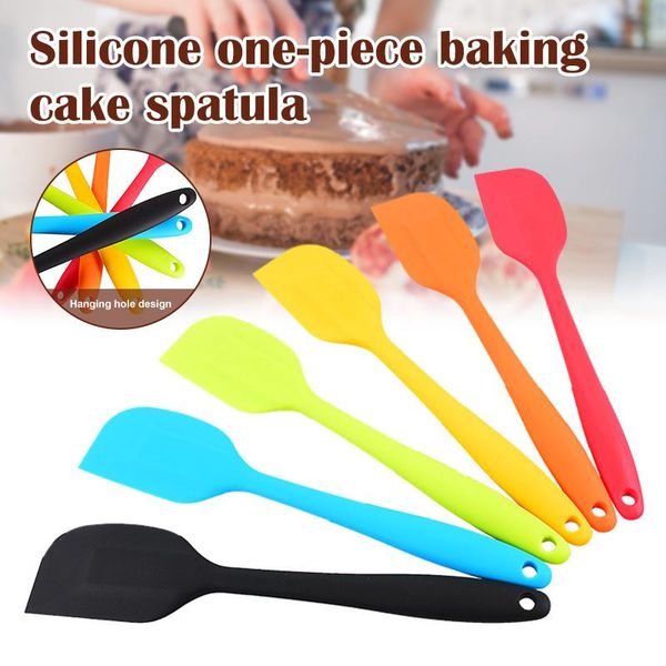 

forks 1pcs large size silicone multi-function spatula cake cream baking tool ye-