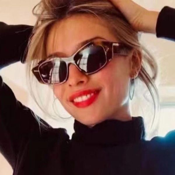 

sunglasses luxury big frame cat eye brand designer women men travel fashion vintage sun glasses shades uv400 gafas, White;black