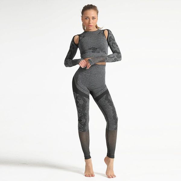 

yoga outfits 2 piece set high waist slim outdoor suit female running sports fitness clothes women pants and set1, White;red
