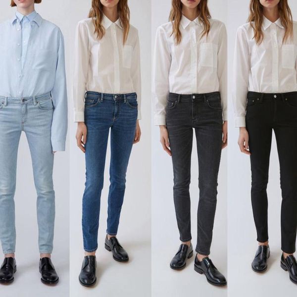 

women's jeans classic simple women four colors available casual wild skinny lady demin pants, Blue