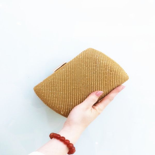 

fashion2021 new banquet women's dinner hand water drill inlaid diamond star dress bag