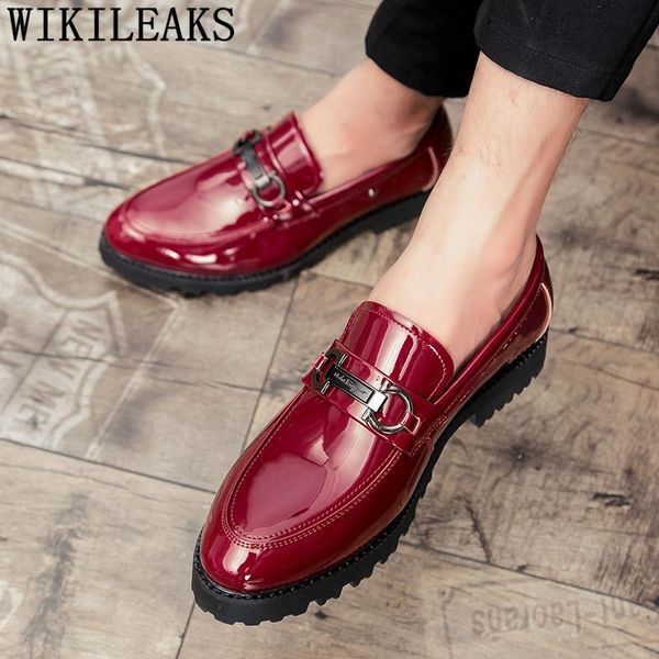 

dress shoes elegant for men italian brand elevator coiffeur wedding formal patent leather sapato oxford bona, Black
