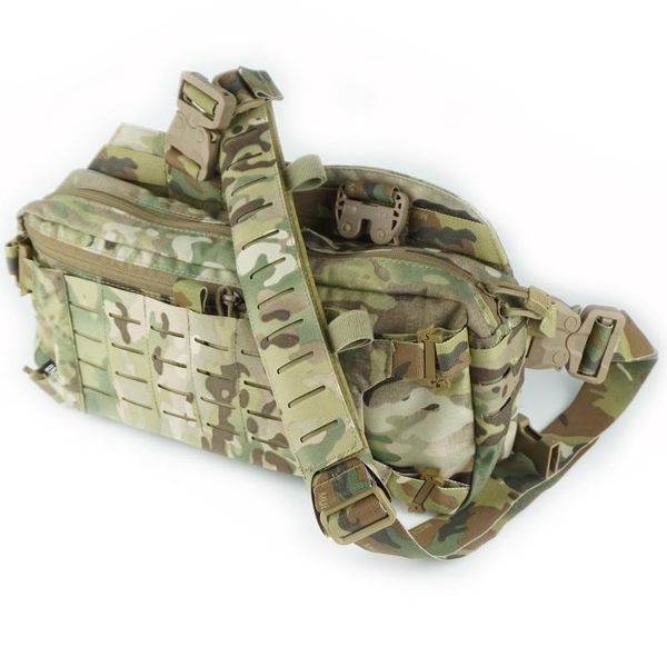 

stuff sacks dmgear 421x techwear multifunctional bag tactical hunting chest rig shoulder backpack - mc